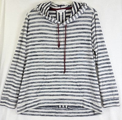 Market And Spruce Hoodie XXL Sweatshirt Top Striped Knit Womens Stitch Fix