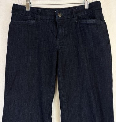 Eddie Bauer Jeans Women 6 Petite Curvy Flare Dark Blue 6P P6 Denim