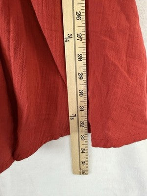 Gap Dress Small Red Women Sleeveless Fit & Flare Tank Mixed Media New NWT