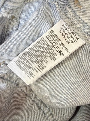 Gap High Rise Stride Wide Leg Ankle Jeans 34 18 Women Light Blue New NWT