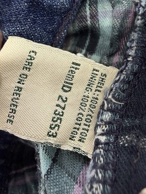 LL Bean Double l Flannel Lined Jeans Womens 16 Tall Blue Original Fit Relaxed
