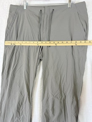 Columbia Anytime Pants Womens 16 Gray Bootcut Omnishield Hiking Quick Dry Nylon