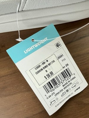 Reef Sandals Women 9 New Cushion Gray Bondi Bay Slides