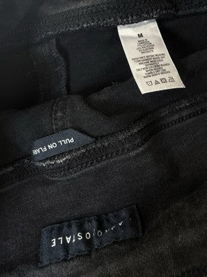 Aeropostale Pull On Flare Jeans Medium Womens Black Denim