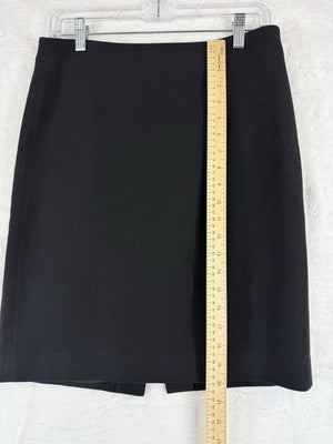 J Crew The Pencil Skirt 4 Black Wool Blend Womens