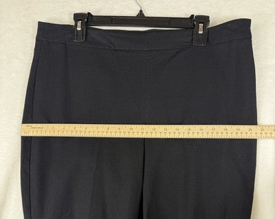 Talbots Chatham Ankle Pants 16 Petite Curvy Women 16P Black