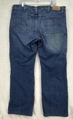 LL Bean Flannel Lined Jeans 40x34 - Actual 40x30 - Blue Straight Leg