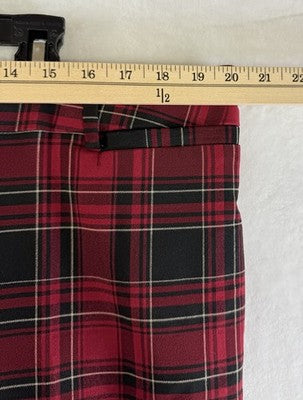Lane Bryant Pants 20 Red Tartan Plaid Ankle Plus Size Womens