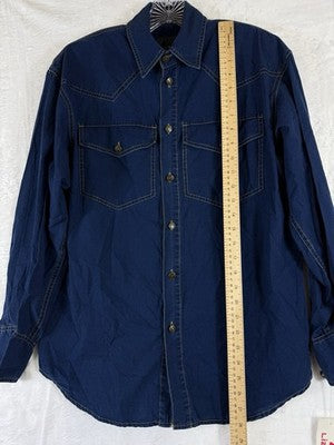 Vintage Liz Claiborne Shirt Small Western Denim 80s 90s Hipster Deadstock