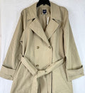 Gap Icon Trench Coat Large Womens Beige Tan Long Belt Jacket New NWT