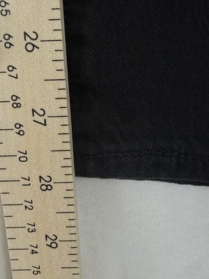 Levis Wedgie Straight 23 Jeans Womens Black 23x28 Button Fly Levi’s