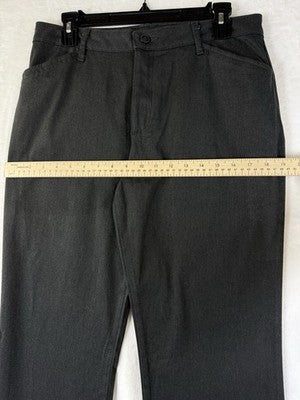 Lee Pants 10 Medium Women Relaxed Fit Straight Leg Mid Rise Gray Effortless