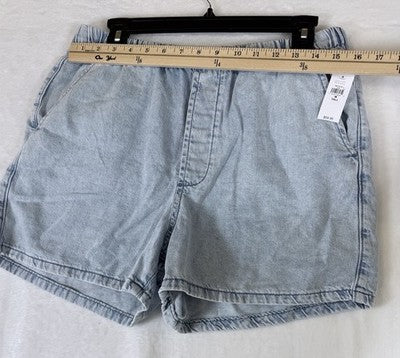 Gap Denim Shorts Women Medium Tall Mid Rise UltraSoft Easy Light Blue New NWT