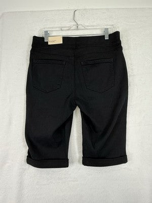 NYDJ Denim Short Black Pull On 13” Roll Cuff Jean Womens NWT