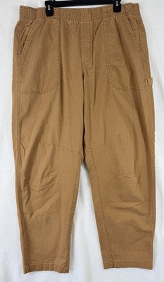 Old Navy High Rise Pulla Utility Pants XL Tall Womens Pull On Cotton Stretch