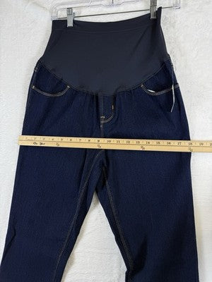 Old Navy Maternity Jeans Wow Skinny Full Panel 10 Long Womens Dark Blue New NWT