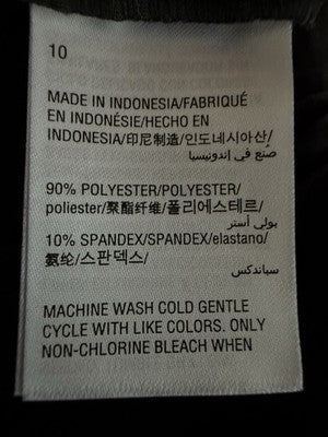 INC International Concepts Pants Women 10 Black Velvet Skinny Stretch