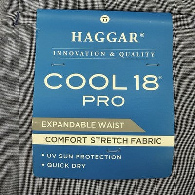 Haggar Cool 18 Pro Shorts 52 Blue Mens Big And Tall 10.5” New NWT
