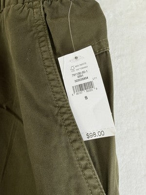 Gap Mid Rise Twill Barrel Leg Pants Small Women Olive Green New NWT