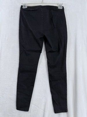 Eileen Fisher Small Petite Black Pull On Jeans Denim Pants Womens SP PP