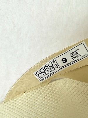 Kuru Womens Flip Flops 9 Kala Sieva Leather Sandals Plantar Fasciitis New