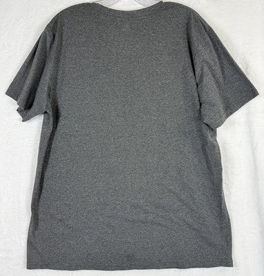 Disney Store Grumpy T Shirt Large Christmas Holiday Gray Short Sleeve Snow White