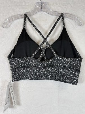 RBX Womens Sports Bra Large Gray Strappy Workout Top New NWT