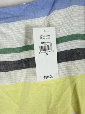 Gap Maxi Dress Small Womens Striped Empire Waist 100% Cotton Sleeveless New $98