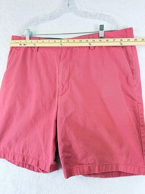 Nautica Deck Shorts 40 Pink Chino Classic Fit 8.5” Mens Classic Fit