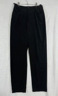 Vintage Talbots Pants 6 Black High Rise Microfiber 5 Pocket Womens