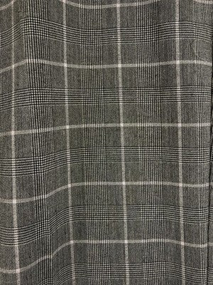 DKNY Dress Pants Womens 12 Gray Plaid High Rise Side Zip