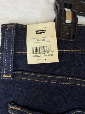 Levis 724 High Rise Slim Straight 30 Womens Dark Blue Rinse 30x28 Levi’s New NWT