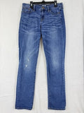 J Crew Jeans 26 Womens Mid Rise Boyfriend Denim Blue