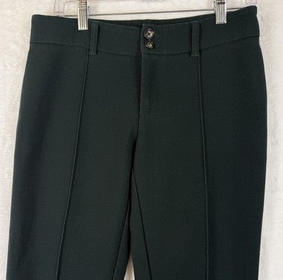 Anthropologie Pants Women 4 Cartonnier Green Seamed Mid Rise