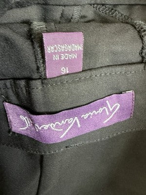 Gloria Vanderbilt Haven Trouser 16 Short Missy Black Pants Womens New NWT