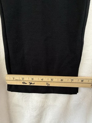 American Giant Knit Pants 14 Womens Black Pull On Straight Leg Made In USA