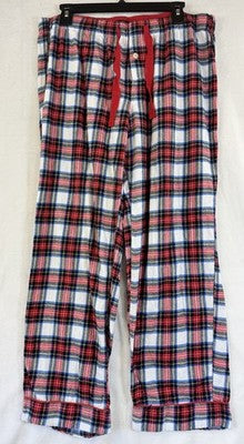 J Crew Flannel Pajama Pants Large Red Plaid Womens PJ Sleep