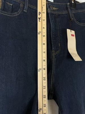 Levis 512 Perfectly Slimming Straight Jeans 12 31 Womens 31x30 Blue New NWT