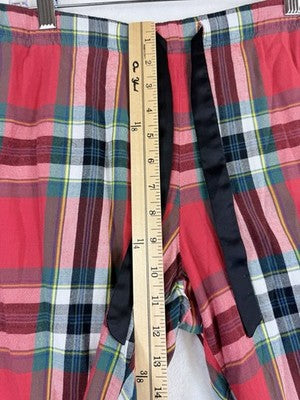 Victoria’s Secret Flannel Pajama Pants Medium Red Plaid Womens Sleep PJ