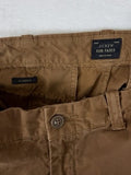 J Crew Sun Faded Pants Mens 32x30 Classic Fit Chinos Brown 100% Cotton