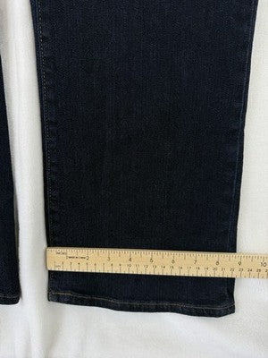 Lands End Jeans 16 Womens Bootcut Leg Fit 2 Dark Blue High Rise
