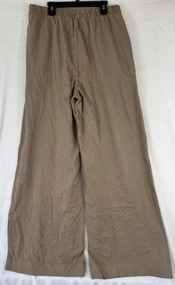 Gap Heavyweight Wide Leg Pants Medium Tall Womens Pull On Knit *FlawRead