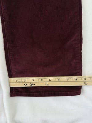 Levis 725 High Rise Bootcut 29 Corduroys Pants Jeans Womens Burgundy Red Levi’s
