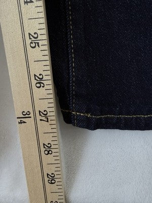 Free Assembly Jeans Womens 4 Barrel Leg Dark Blue Rinse High Rise NWT New
