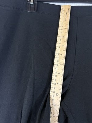 LL Bean Perfect Fit Pants XL  Womens Black Tapered Pull On Knit Stretch