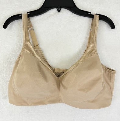 Playtex Bra 36D 18 Hour Beige Wireless Secrets Sensational Sleek