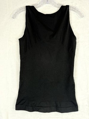 Bali Shapewear 2X Black Open Bust Invisibles Seamless Cami Torset Firm 8619