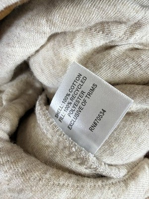 Orvis Sweatshirt Women XL Quilted Beige Pullover Top Long Sleeve New NWT