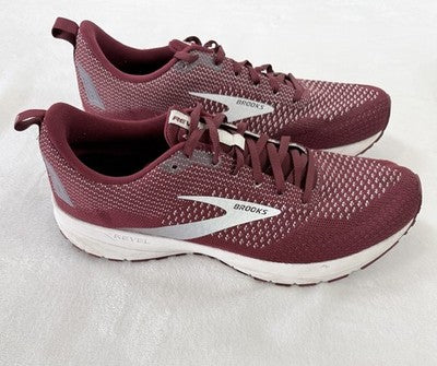 Brooks Revel 4 11.5 Mens Burgundy Red Running Shoes Sneakers D