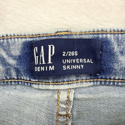 Gap Universal Skinny Jeans 26 Short 2 Light Blue Womens